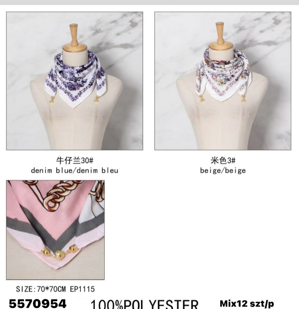 Chuska damska Roz Standard, Mix kolor Paczka 12 szt 1